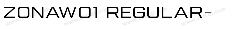 ZonaW01 Regular字体转换